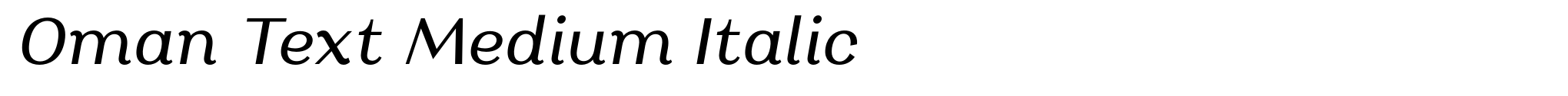 Oman Text Medium Italic image